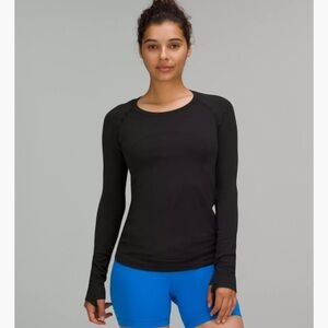 Lululemon Swiftly tech long sleeved crew size 6 Black